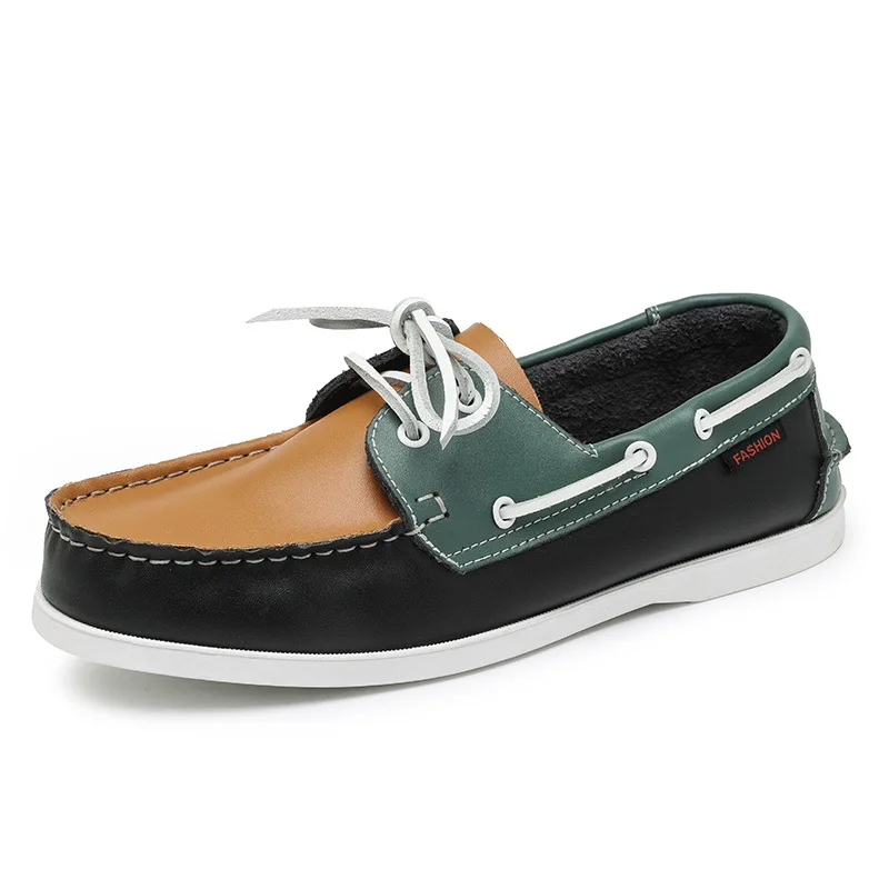 Boat Shoe Leather - Mocassins de couro genuíno de luxo