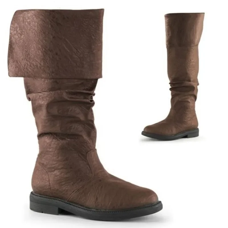 Men Shoes Size Chart - Botas medievais masculinas cavaleiro príncipe cosplay