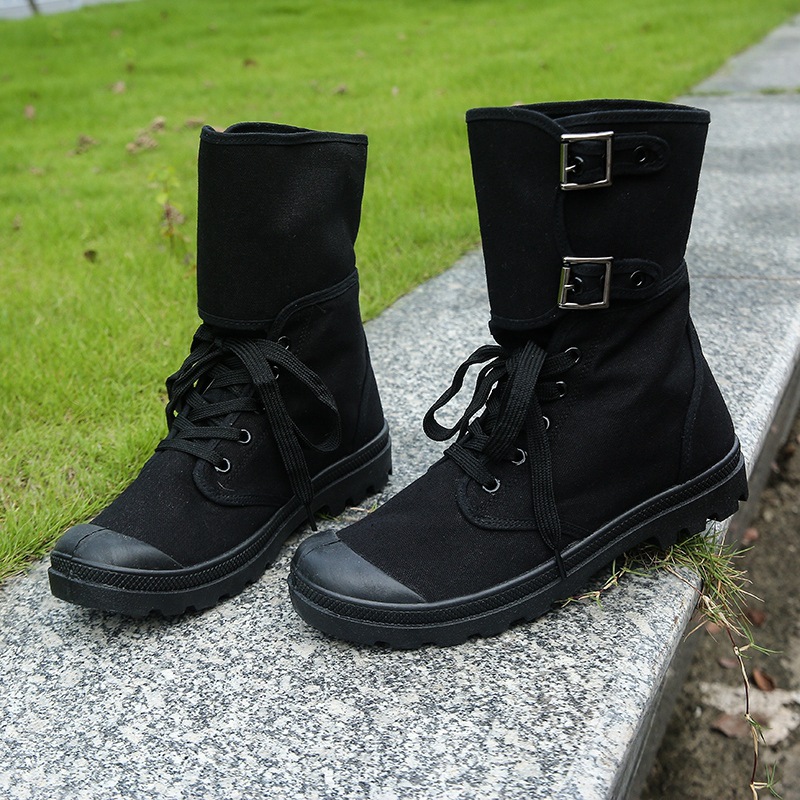 Canvas Sneaker High - Botas masculinas de lona de cano
