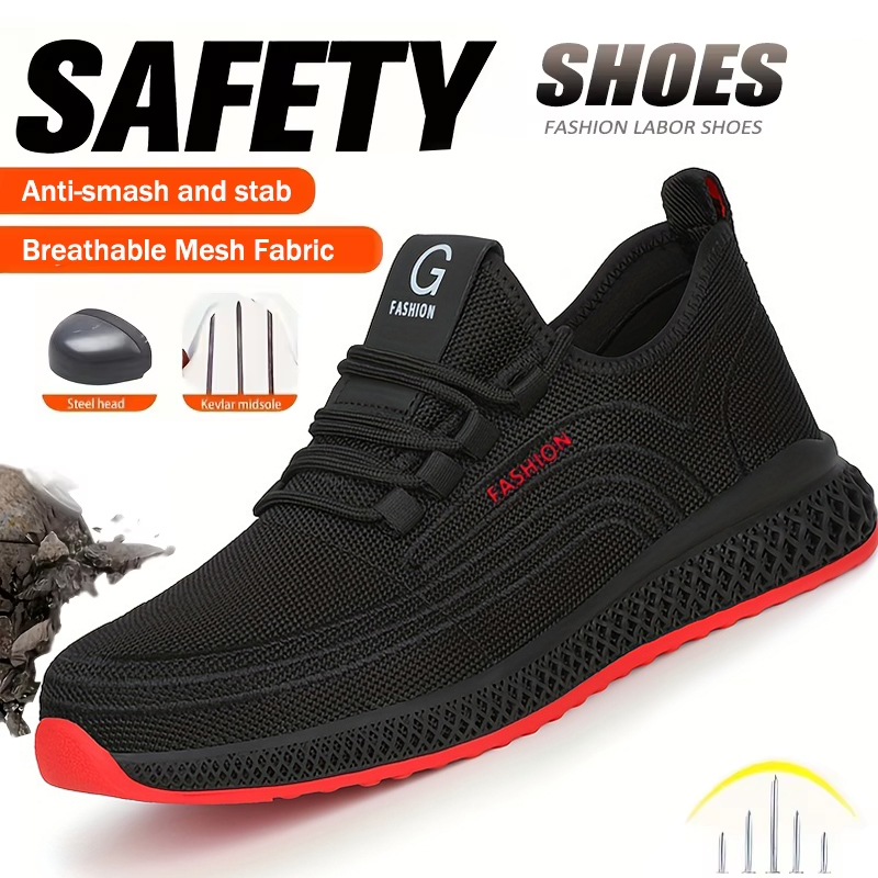 Work Boot Steel Toe - Botas de Mineração Indestrutíveis Anti-Furo e
