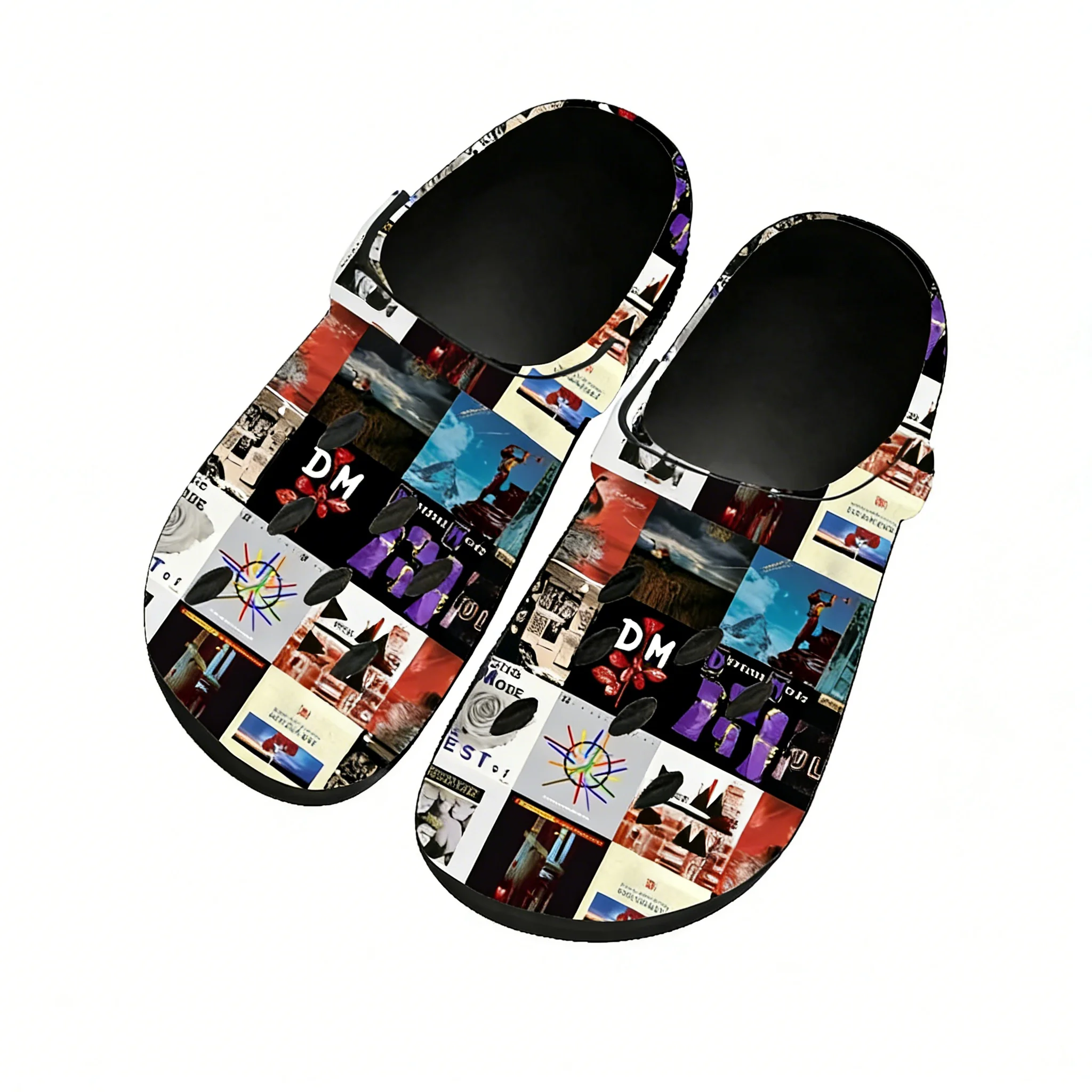 Men Shoes Black - Sandálias Depeche Mode para Homens, Mulheres,