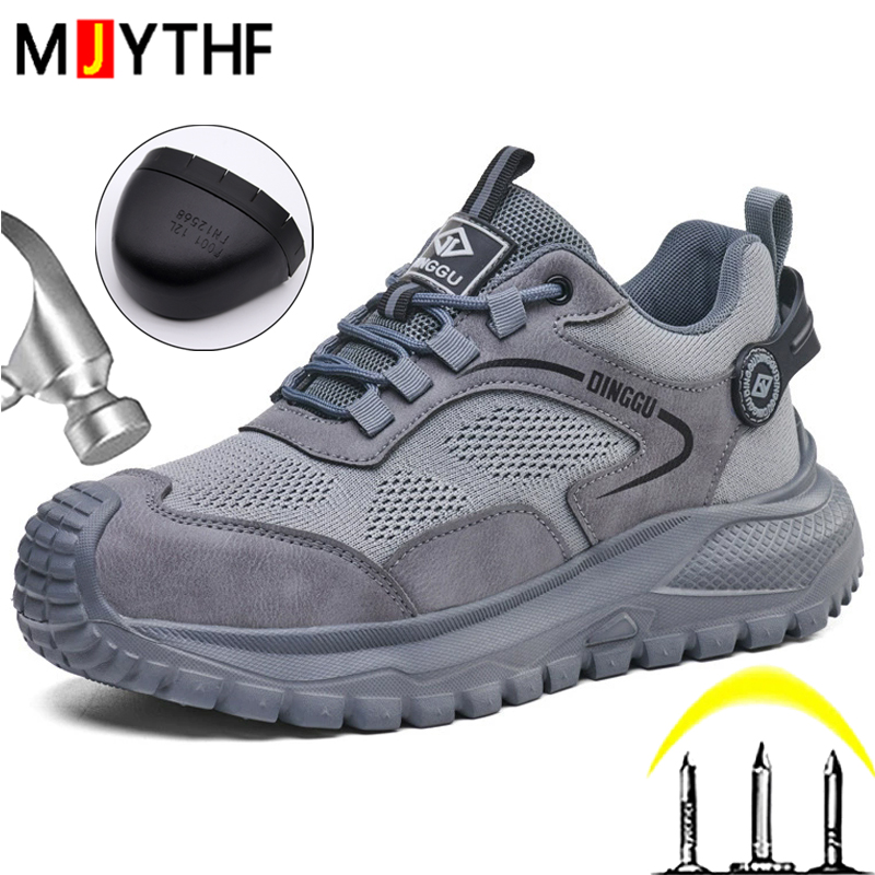 Work Boot Steel Toe - Sapatos de segurança para trabalho, leves,
