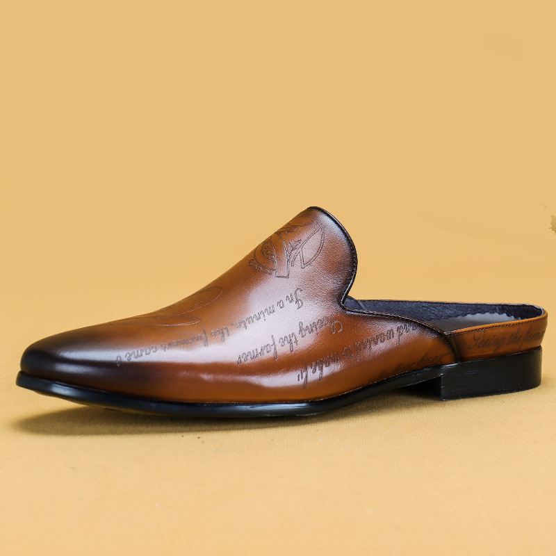 Boat Shoe Leather - Chinelos masculinos de luxo italiano mocassins