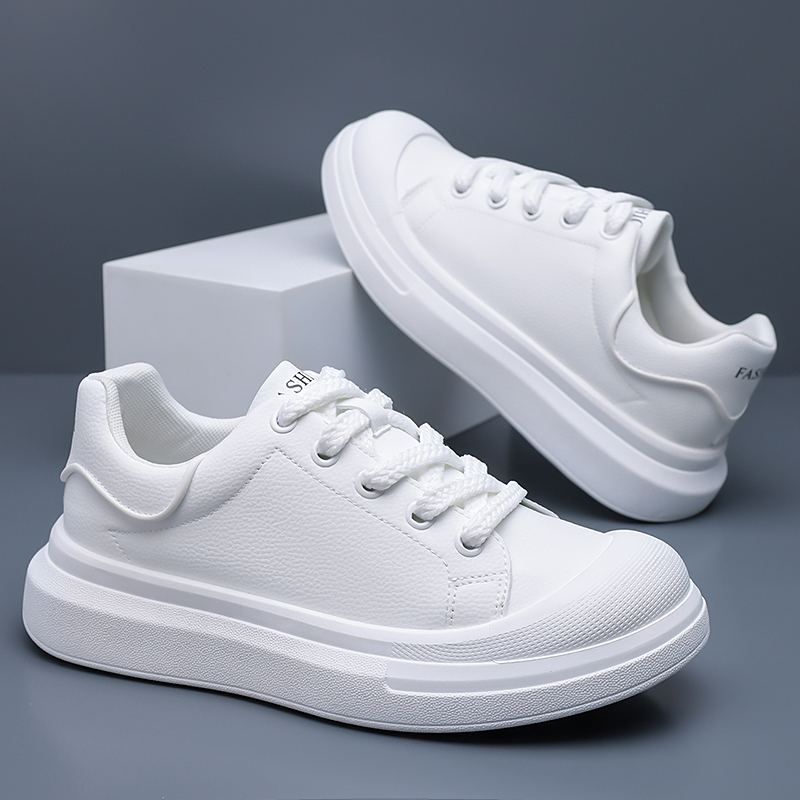 Boat Shoe Leather - Tênis Plataforma Masculino Branco de Couro