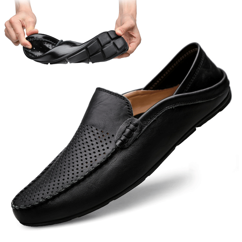 Boat Shoe Leather - Homens de verão sapatos casuais mocassins