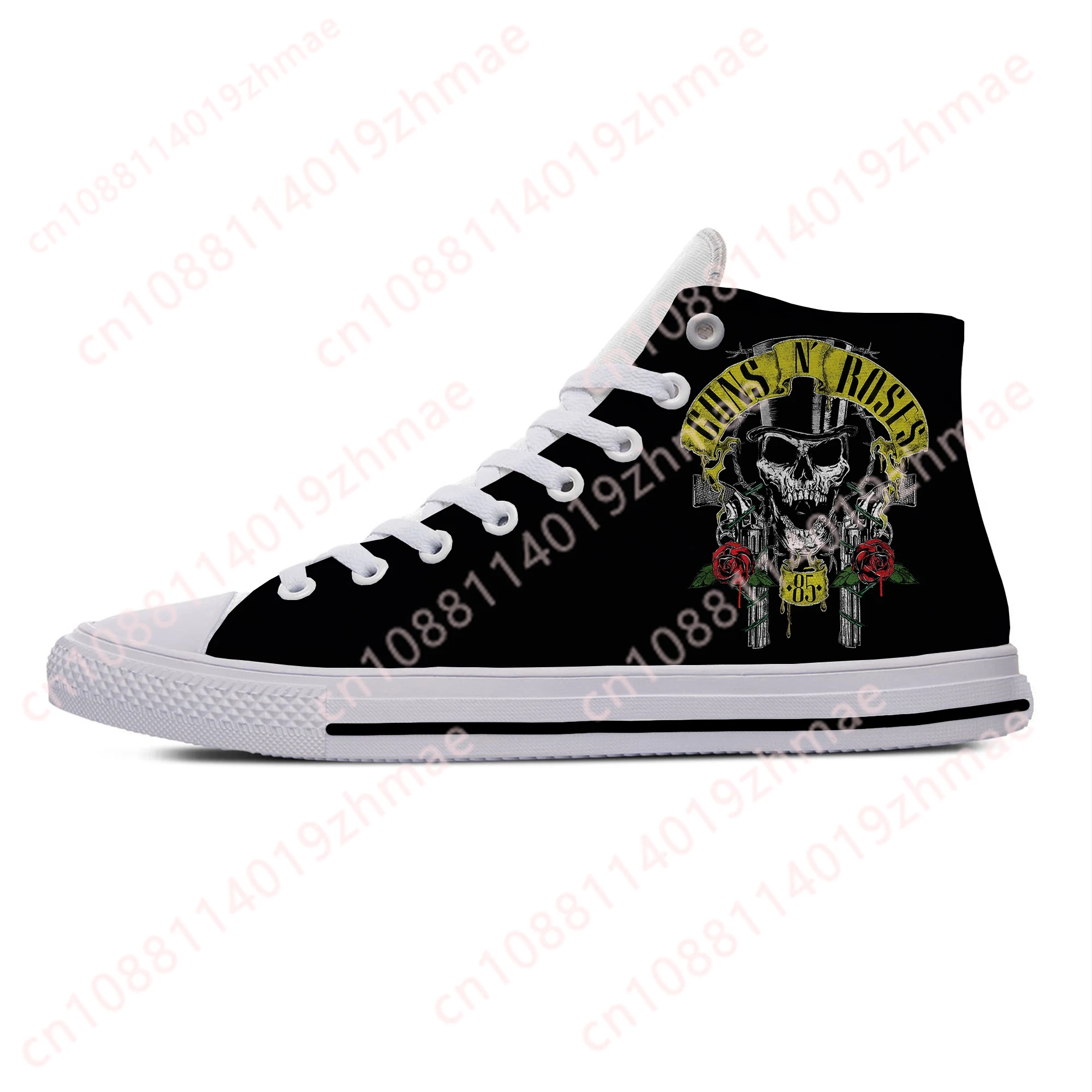 Canvas Sneaker High - Tênis Casuais Divertidos da Banda de
