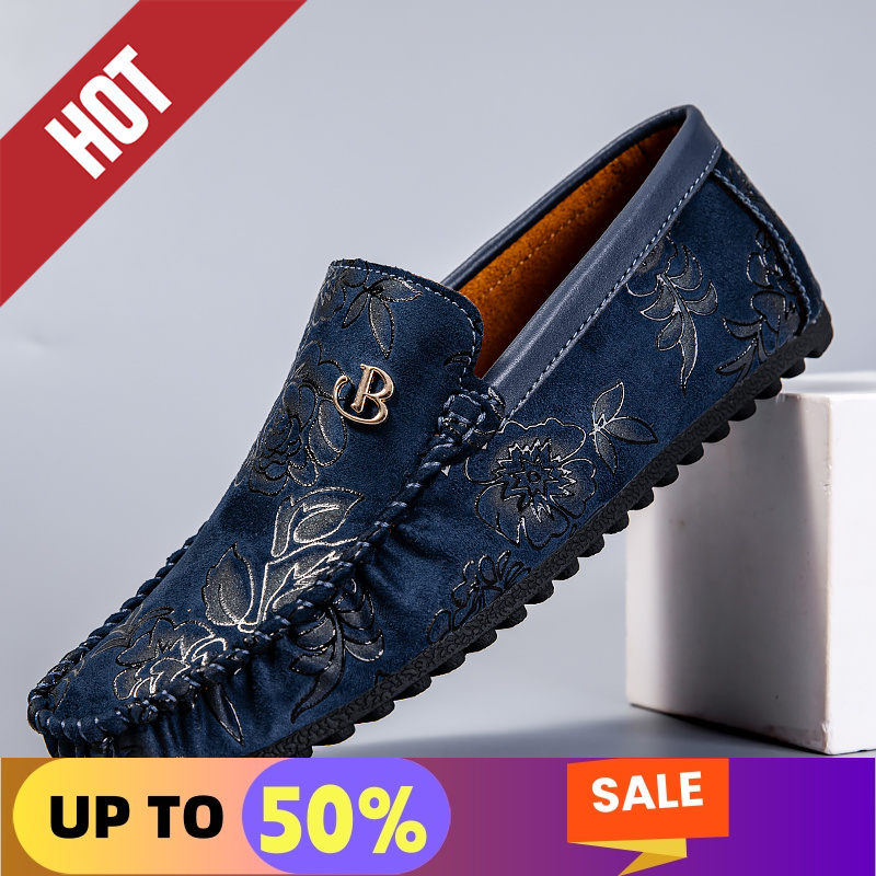 Boat Shoe Leather - Lazer mocassins de couro masculino design