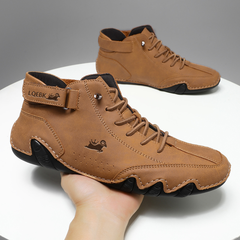 Boat Shoe Leather - Sapatos de couro para homens tênis