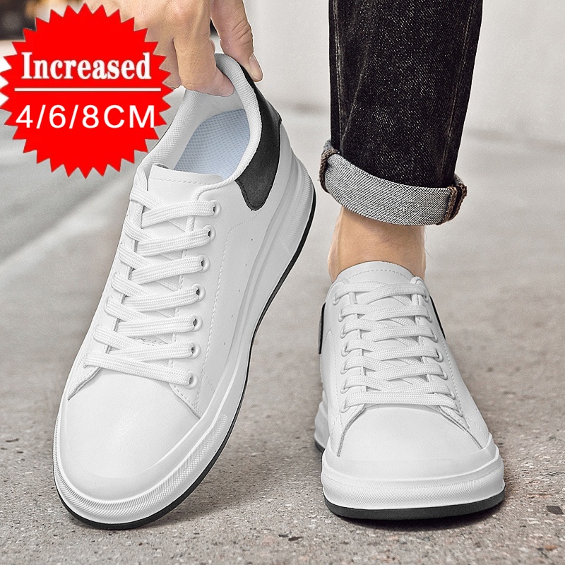 Canvas Sneaker High - Novos sapatos de elevador masculinos de
