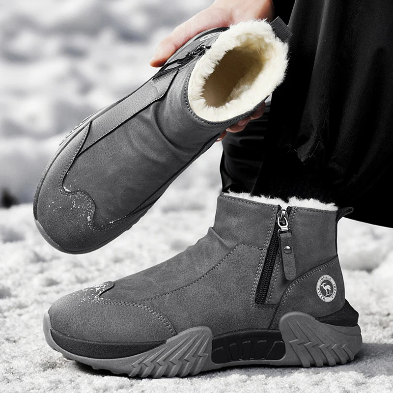 Canvas Sneaker High - Botas de neve de inverno antiderrapantes