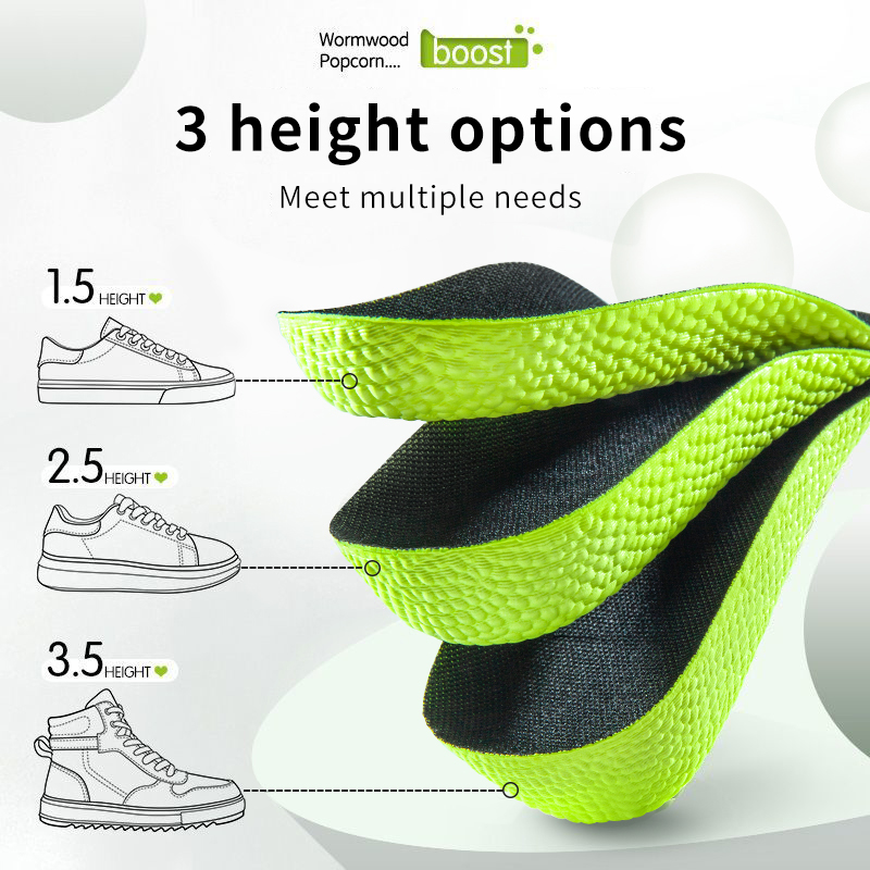 Men Shoes Size Chart - Palmilhas de aumento de altura de