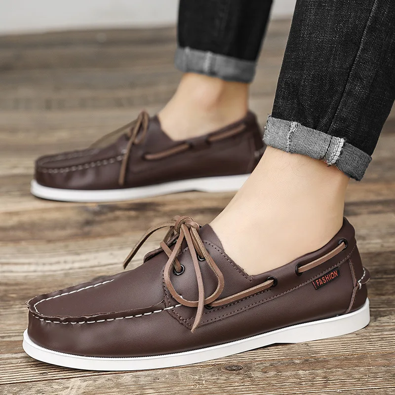 Mocassins de couro genuíno de  - Boat Shoe Leather avaliação e preço