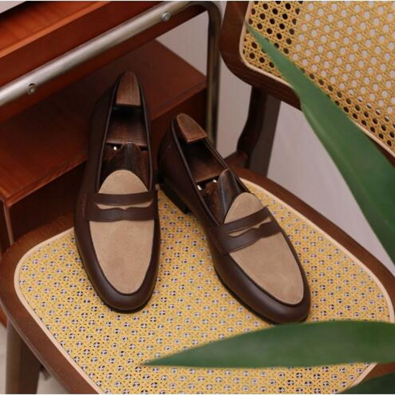 Estilo britânico homens mocass - Boat Shoe Leather avaliação e preço