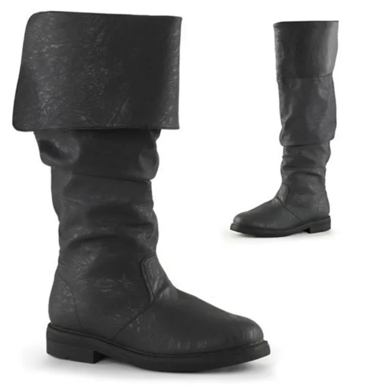 Botas medievais masculinas cav - Men Shoes Size Chart avaliação e preço
