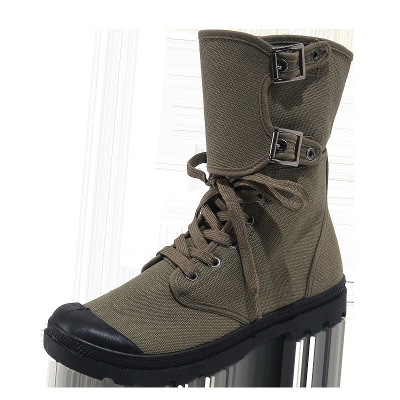 Botas masculinas de lona de ca - Canvas Sneaker High avaliação e preço