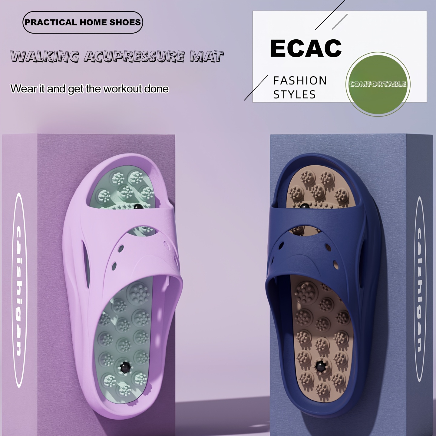 Chinelos de Massagem EVA para  - Men'S Shoes To Women'S Size avaliação e preço