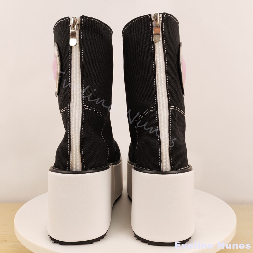 Sapatos de lona de sola grossa - Canvas Sneaker High avaliação e preço