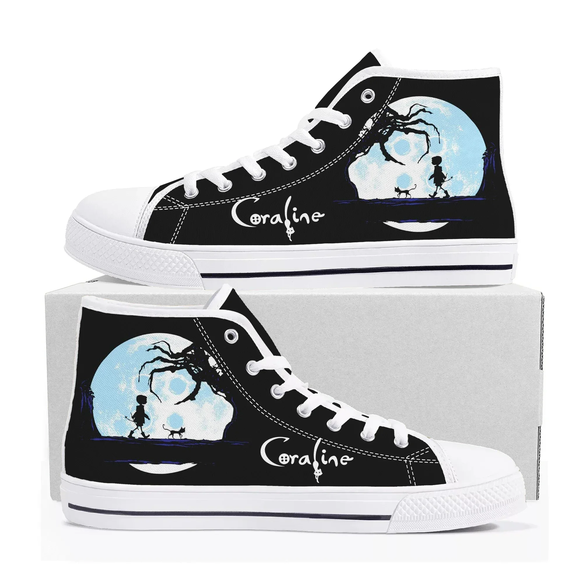 Coraline The Secret Door Tênis - Canvas Sneaker High avaliação e preço