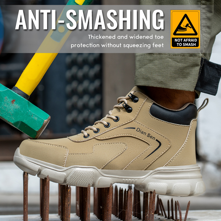 Botas de Trabalho Masculinas c - Work Boot Steel Toe avaliação e preço
