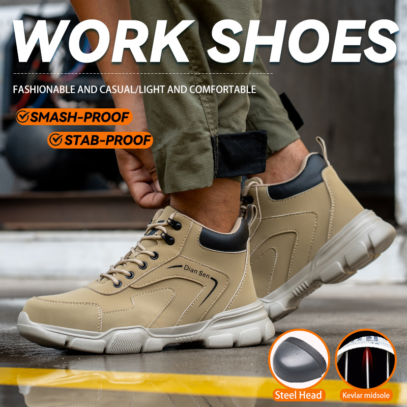 Botas de Trabalho Masculinas c - Work Boot Steel Toe avaliação e preço