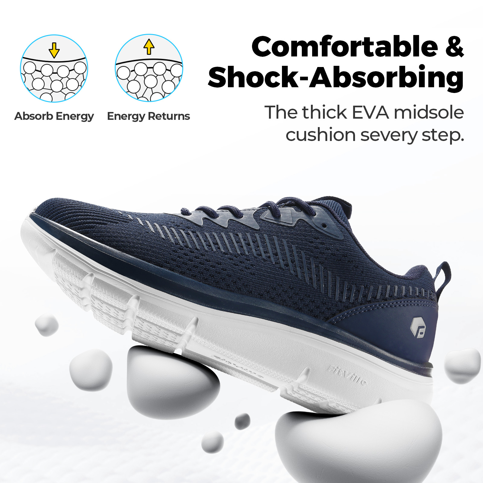 Tênis Masculino FitVille Leve  - Men Shoes Size Chart avaliação e preço