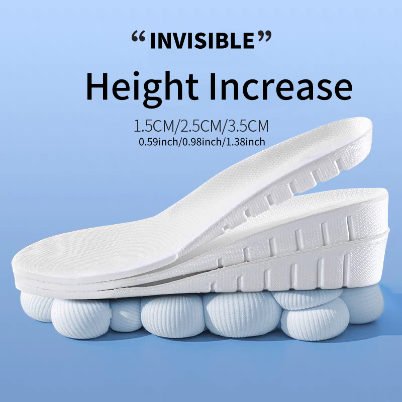 1 par novo 1.5-3.5cm branco in - Men Shoes Size Chart avaliação e preço