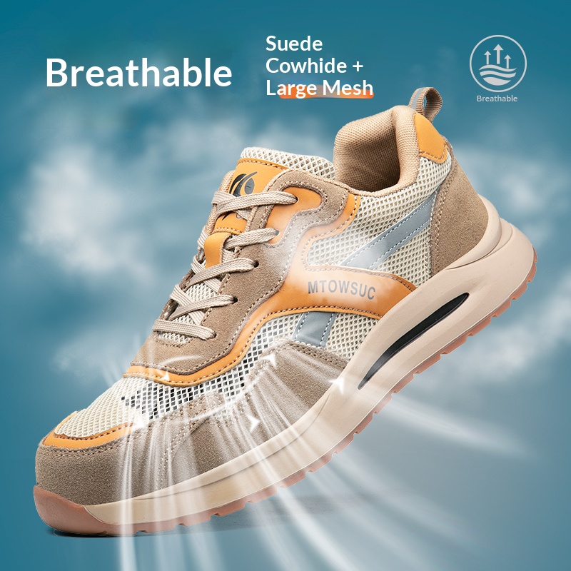 Malha perfurada para respirabi - Work Boot Steel Toe avaliação e preço