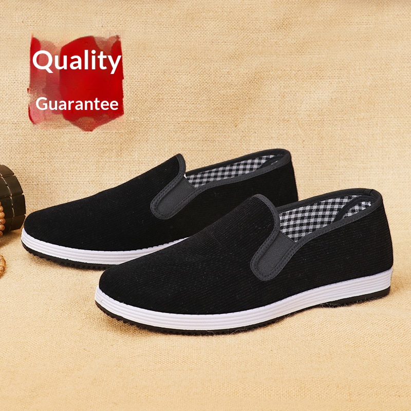 Sapatos de tecido pretos slip- - Men Shoes Black avaliação e preço