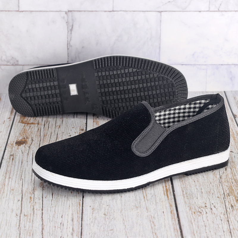 Sapatos de tecido pretos slip- - Men Shoes Black avaliação e preço