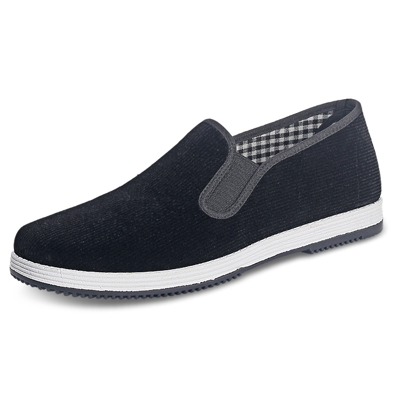 Sapatos de tecido pretos slip- - Men Shoes Black avaliação e preço