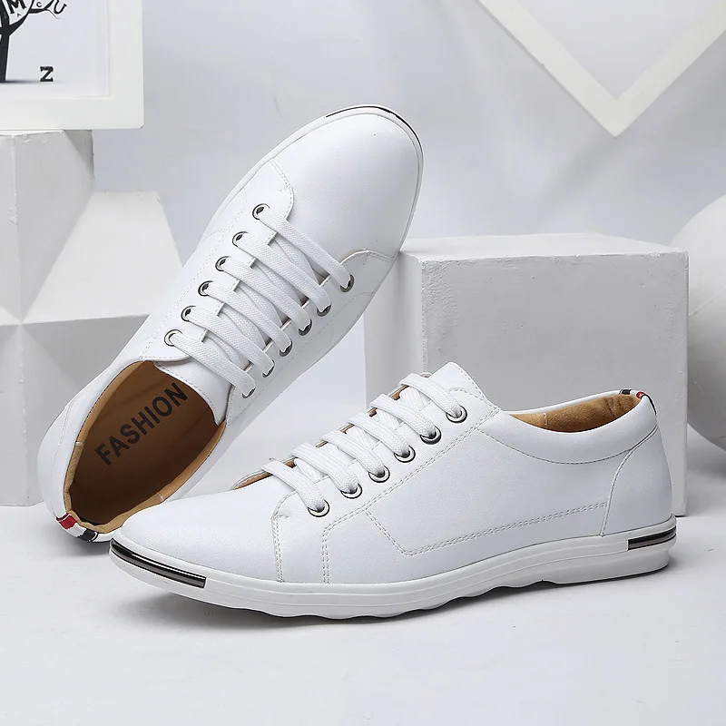 Homens Size38-48 casual respir - Boat Shoe Leather avaliação e preço