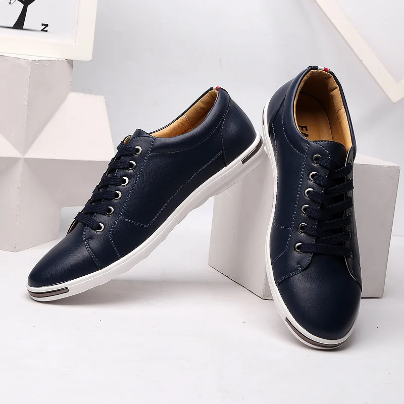 Homens Size38-48 casual respir - Boat Shoe Leather avaliação e preço