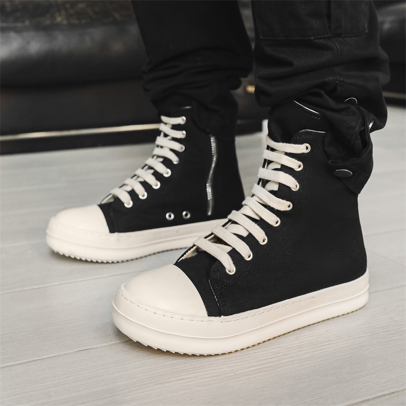Tênis Masculinos Populares, Sa - Canvas Sneaker High avaliação e preço