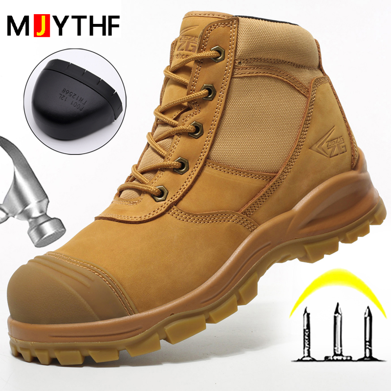 Botas masculinas de couro genu - Work Boot Steel Toe avaliação e preço